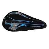 Abaodam Atmungsaktiver Fahrradsattel Gel sitzbezug Rutschfester Strapazierfähiger Fahrradteil Komfortable Polsterung für Herren und Damen Blauer Softbike Sitz für Angenehmes Radfahren