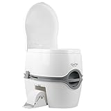 Thetford 92820 Porta Potti 565P Tragbare Toilette Qube, Weiß-Grau, 448 x 388 x 450 mm