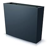 Prosperplast Urbi Case Middle Pflanzkübel mit Innentopf Pflanztrog Blumentrog für Innen- und Außenbereich Rechteckig Kunststoff 770x235x686mm Anthrazit