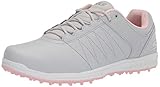 Skechers Go Pivot Spikeless Golfschuh-Sneaker für Damen, Hellgrau/Rosa, 39 EU