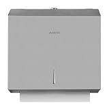 AIKE Edelstahl Papierhandtuchspender 250 Blatt Wandmontage, für H2 und Z/N-Falt 27 X 10 cm Multifold Handtücher Handtuchspender