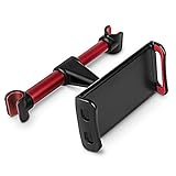 Tomvorks Auto -Kopfstützen -Halterung 360 ° Rotierende Tablet -Telefonhalter -Rücksitzklammer für Familienreisen - Rot (Rot)