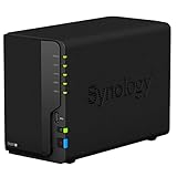 Synology DS220+ 4TB 2 Bay Desktop NAS System, installiert mit 2 x 2TB Western Digital Red Festplatten, 4 TB
