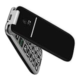 artfone G3 4G Seniorenhandy Klapphandy Ohne Vertrag丨Rentner Handy große Tasten丨SOS Notruftaste丨Ladestation丨Lautsprecher丨Kurzwah丨Handy für Senioren丨FM Radio丨2,4 Zoll Farbdisplay丨1300mAh Akku - Schwarz