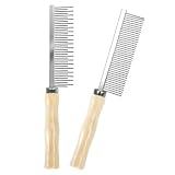 Hundekamm Katzenkamm Langhaar Fellkamm Katze für Haustiere Hundekämme Unterwolle Entwirrkamm Hund Katzen Kamm Kurzhaar 2 Stück