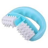 SOPOTUTU Plastik massageroller mit Rundem Griff Räder für Präzise Muskelmassage Ergonomisch Geformt Handlicher Cellulite body Roller Entspannend für Beine Rücken Hände Blau