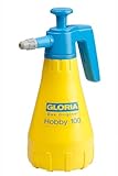 GLORIA Drucksprüher Hobby 100 | Gartenspritze | Handsprüher | 1,0 L Füllinhalt | Mit verstellbarer Düse