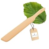 HOFMEISTER Crepes-Wender, 30 cm, zum Wenden von Crepes und schaben von Spätzle, Keine Kratzer in der Pfanne, hitzebeständiger Teigschaber, Buchen-Holz, Zubehör für Crepes Maker, 30 cm