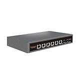 Davuaz 10G Unmanaged Ethernet Switch mit 6 x 10G Base-T Ports und 2 x 10G SFP Uplink Port kompatibel mit 1000/2500/10000Mbps, VLAN Funktion, Plug & Play, Metall 10Gb Netzwerk Switch