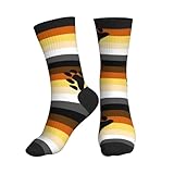Premium Radsport Socken Gay Bear Pride Pfote Stilvoll Haussocken Komfort Sneaker Socken für Sport Wandern Laufen 40cm