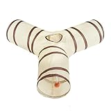 Tunnel für Katzen – Indoor-Spieltunnel für Katzen, faltbares Nest | Interaktiver Kätzchen-Spielplatz, Welpen-Anreicherungsröhre, Kleintier-Versteck, ideal für Bewegung, Erkundung und gemütlichen Schla