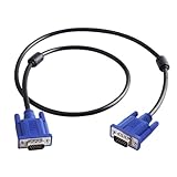 Fravsiu VGA to VGA Cable, Stable VGA Cable, VGA Display Cord, Wear Resistant VGA Cable, Monitor VGA Cord, Computer VGA Cable, VGA Video Cable, Projector VGA Cable, Laptop VGA Cable