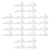 COLLBATH 120 Stück 120 Stück Deckenlampen Befestigungsklammern aus Robustem Kunststoff Transparente Deckenleuchten Clips für Sichere Montage Kompatibel mit LED und Leuchtstoffröhren