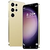 SnHey Unlocked Smartphone, 5.0 Inch HD Display, 16GB 128GB Extension, Android 9.0 Cheap Mobile Phone,Dual SIM Dual Camera, Face Unlock S23Ultra-Golden