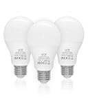 LUTW E27 LED Lampe, 9W LED Birne ersetzt 60 Watt Glühbirne E27, 3000 Kelvin Warmweiß A60 Leuchtmittel 900LM, 220° Abstrahlwinkel Energiesparlampe, Nicht Dimmbar, 3 Stück