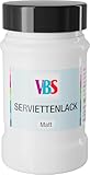 VBS Serviettenlack Matt 100-1000ml Lichtecht Wasserfest auf Wasserbasis Geruchsneutral Servietten Lack Kleber 100 ml