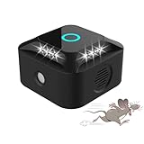 Ultraschall Mäuse und Ratten 360°, 3 Arbeitsmodi Nagetiermäuse Vertreiben Einstecken mit LED-Licht, Ultraschall Mäuseabwehr Mäuse für Nagetiere, Mäuse, Eichhörnchen, Spinnen, Plötze