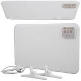 Heidenfeld Infrarotheizung HF-TH120 | 120 Watt Tischheizung | Heizkörper - Infrarot Heizstrahler - Elektroheizung - Heizung elektrisch - Heizplatte - Infrarotstrahler - Wärmeplatte - 3in1 Montage