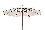 Kai Wiechmann Sonnenschirm 300 cm weiß edel Windauslass UV-Schutz 50