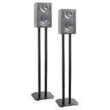 Duronic SPS1022/80 Lautsprecherständer – 80 cm hoch – mit Sand – Kegel zur Reduzierung von Vibrationen – universelle Kompatibilität mit Lautsprechern HiFi/Stereo/Heimkino 5.1