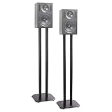 Duronic SPS1022 80 Lautsprecherständer | 80 cm hoher Ständer für Lautsprecher und Boxen bis 5 kg | 2er-Set Universal Boxenständer aus Metall | HiFi Monitor Stative | Heimkino Surround Sound