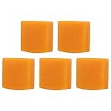 Marhynchus 5 Stück Bienenwachsblock, Reines Gelbes Bienenwachs Zum Polieren von Möbeln, Leder, Wachsen, Pflege, 15 Bis 25 °C Lagerung