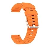 NMASDUYPU Armband in satten Farben, passend for Venu 2s 3s/Forerunner 265s 255s, Silikonarmband, kompatibel(Oranje,18mm Universal)