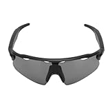 Gugxiom Intelligente Sport-Sonnenbrille, Bluetooth-Fahrradbrille mit Polarisierten Gläsern, Open-Ear-Musiklautsprecher, Integriertes Mikrofon, Sprachassistent, für Laufen und (Black)