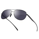 Epavouos Polarisierte Sonnenbrille Ultraleichtes Metallmaterial UV400 Pilotenbrillen-Stil