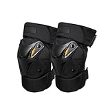 Uposao Knieschoner Ellbogenschützer Motorrad Herren Motocross Knieschoner Erwachsene Knieschützer aus Eva-Schaum Double Layer Non-Slip Klettverschluss Robust Schutzausrüstung für Radfahren Wandern