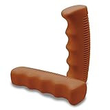 Retro Fahrradgriffe Braun Gummi rutschfest weich 1 Paar Braune Vintage Fahrradlenker Griffe Hollandrad City-Bike Damenfahrrad Herrenrad Grips Gummigriffe Klassische Lenkergriffe Fahrradgriff 22mm