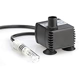 Pontec 57502 PondoCompact 300iL - Indoor-Statuenbrunnenpumpe, kompakte Brunnenpumpe für Fontänen und Wasserspiel, inklusive Eco-Halogenleuchte, Grau