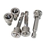 Chaies Magnetische Bohrer, Set mit 5 Schlagbohrern | vielseitige Positionierungsbohrer für Sanitär-, Dach-, Bau-, Möbel-, Tischlerei, Metallurgie, Gipsplatten