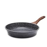SENSARTE Antihaft Bratpfanne, 20cm Schweizer Granit Beschichtung Omelette Pfanne, Gesunde Stein Kochgeschirr Chef's Pfanne, PFOA Frei