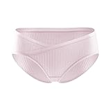Damen Umstandsunterwäsche aus Baumwolle, für Schwangerschaft, nach der Geburt, Übergröße, Postpartum-Unterwäsche, rose, XL