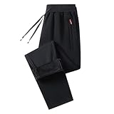 Generisch Thermo Jogginghose Herren Baumwolle Sweatpants Warme Winterhose Freizeithose Trainingshose Gefütterte Sherpa Hose Flauschig Kuschelhose Haushose Fleecehose