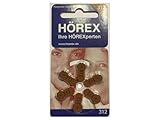 Hörex Classic Hörgeräte Batterien 312er 15 Blister (90 Batterien)