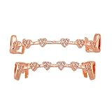 Vampirzahn-Grillz-Set für Halloween, mit Kupfer, Zirkonia, glitzernd, Diamant-Grills für Ihre Zähne für Männer und Frauen, 18 Karat vergoldet, vereist, Makro-Pavé-Fassung, Zirkonia, Mundgrill mit