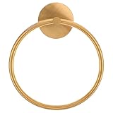 FELTECHELECTR Selbstklebender Handtuchhalter ohne Bohren aus Edelstahl Runder Handtuchring Platzsparend für Badezimmer und Gäste Wc