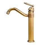 Waschbeckenarmaturen, Badezimmerarmaturen Messingarmatur Badezimmer Badezimmerarmatur Einhebelmischer Antiker Wasserhahn für Badezimmerwaschbecken Messingarmaturen Antiker Wasserhahn Küche