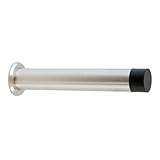 Stoppwerk Wandtürstopper Edelstahl Lang - Türstopper Klinke mit Gummi Puffer inkl. Befestigungsmaterial Wandmontage - Ø1,6cm H:10cm - Wandpuffer