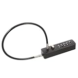 Abaodam Stahlkabel-zahlenschloss Mit Drahtschlosskabel Für Fahrräder Gepäck Türen Und Zäune Rücksetzbares Kombinations-sicherheitsschloss Einziehbares Kabel-vorhängeschloss Für Außenbereic