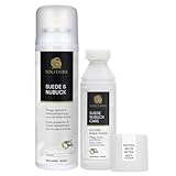 SOLITAIRE Velours Nubuck Kombipack Farbauffrischung, Lederpflege, Imprägnierung Farbaktivierung von Schuhen aus Wildleder, Rauleder, Veloursleder, Nubuckleder und Textilien