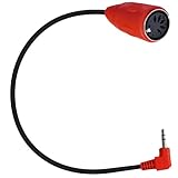Supoion 90-Grad-Winkel auf 3,5-mm-Stecker auf DIN 5-polige Buchse, Sound-Stecker auf Sound-Adapterkabel für Kopfhörer, Telefon