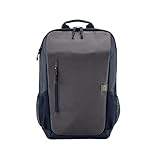 HP Laptop-Rucksack | für 15,6' Laptops | 18 L (nicht erweitert)/21 L (erweitert) | wasserabweisend | unisex | 510 g | verschließbare Reißverschlüsse | reflektierendes Material | RFID-Fach | Grau