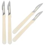 GALPADA 4 Stück Brotschneider aus Kohlenstoffstahl und Kunststoff Gebogenes Bäckermesser mit Ergonomischem Griff Vielseitiges Brotschneidewerkzeug für Backen und Restaurant Einfach