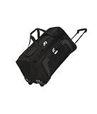 Travelite 2-Rad Trolley Reisetasche, Gepäck Serie ORLANDO: Klassische Weichgepäck Reisetasche mit Rollen im zeitlosen Design, 098481-01, 73 Liter, 2,7 kg, Schwarz