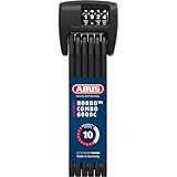 ABUS Faltschloss Bordo 6000C mit SH-Schlosshalter - Zahlenschloss aus gehärtetem Stahl - mit 4-stelligem Code - ABUS-Sicherheitslevel 10 - Länge 90 cm