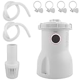 Muuookka Elektrische Wasserpumpe für Aufblasbare Pool für Schwimmbad Filterpumpe Pool Reiniger Zirkulation EU -Stecker