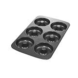 Birkmann, Easy Baking Donutblech, Ø 9 cm, 6-fach, Antihaftbeschichtung, mit Rezept, 881631